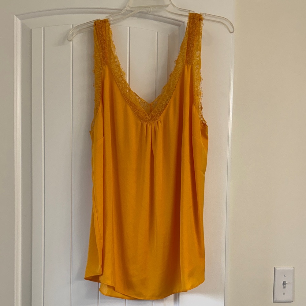 Soft Surroundings Golden Lace Tank